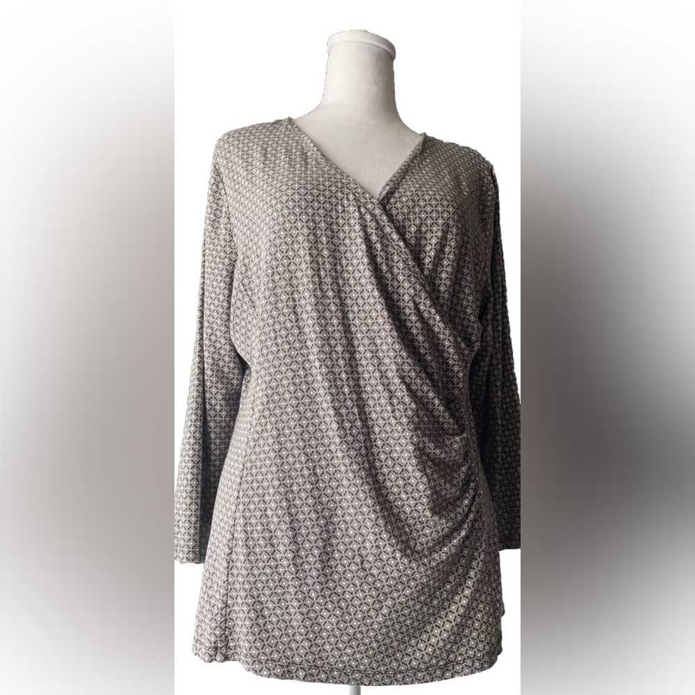 Talbots‎ L Faux-wrap Top